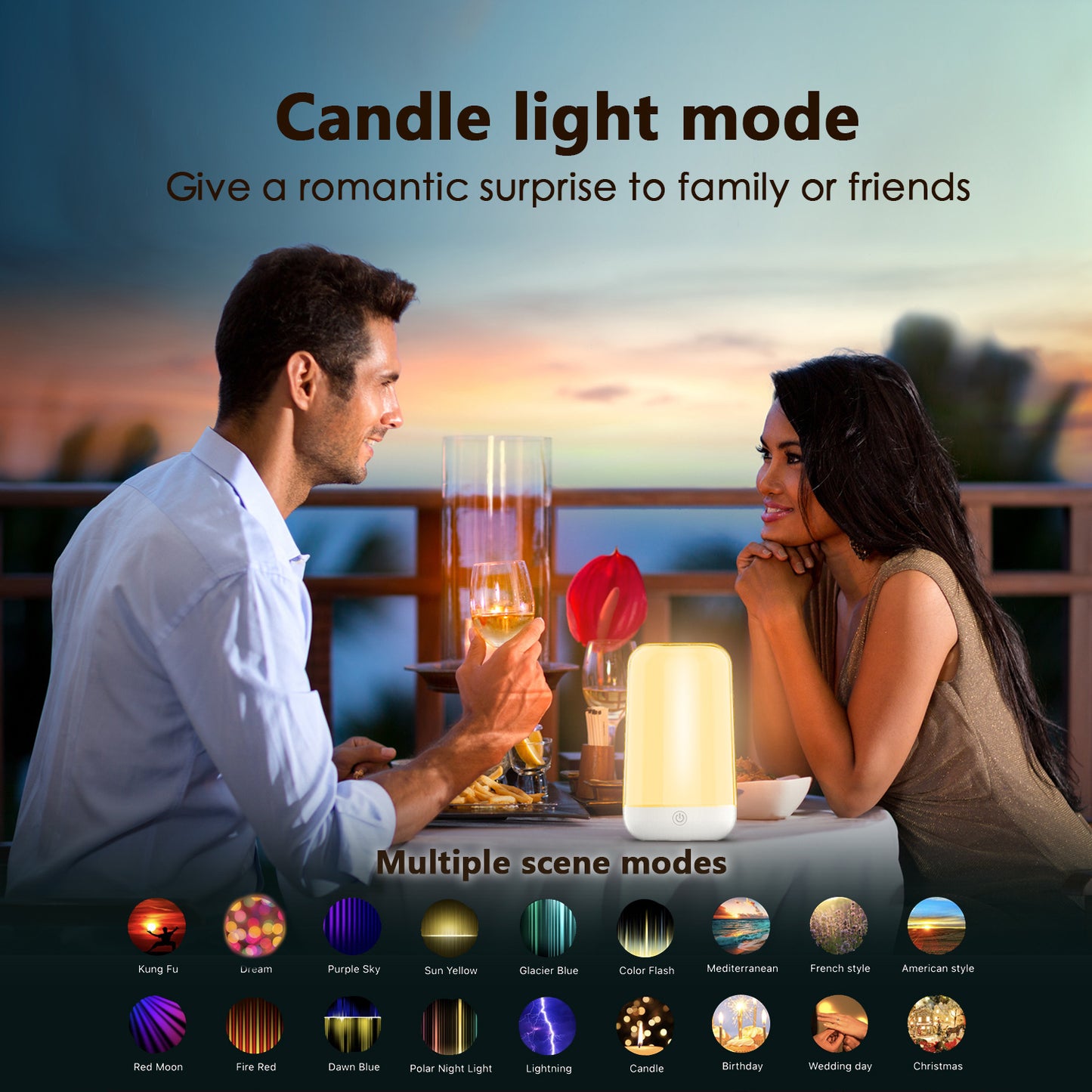 Surplife LED Smart Mood Light (RGB + CCT) Make Bedtime Magical, Nursery Night Light for Baby