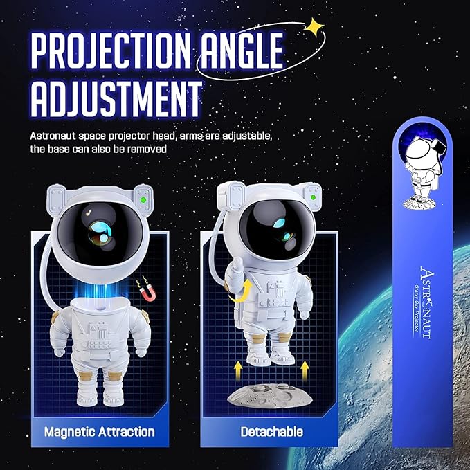 Astronaut Starry Sky Projector, Star Projector Galaxy Night Light