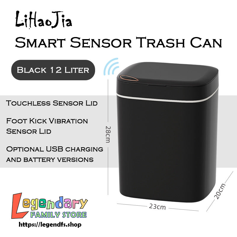 Smart Sensor Trash Can (For Home Bedroom Kitchen)