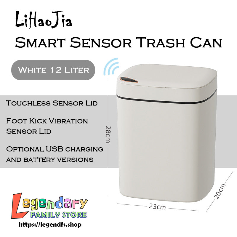 Smart Sensor Trash Can (For Home Bedroom Kitchen)