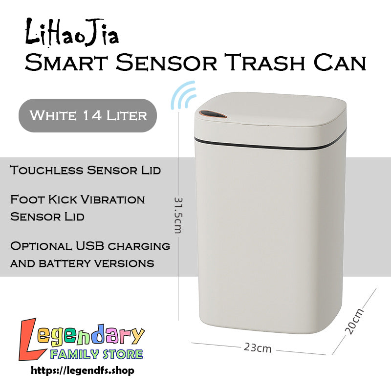 Smart Sensor Trash Can (For Home Bedroom Kitchen)